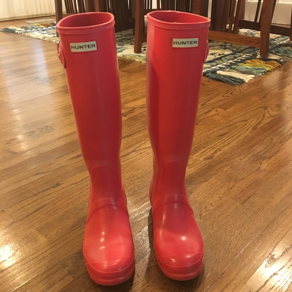 Hunter Original Pink Tall Rain Boots